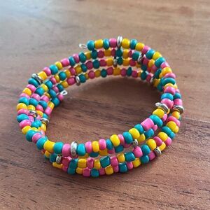 ✨ Handcrafted Memory Wire Bracelet